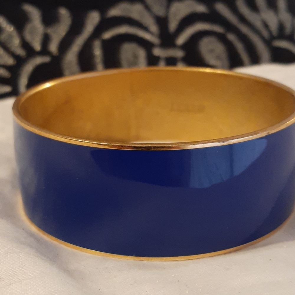 J. CREW Blue Enamel Bangle